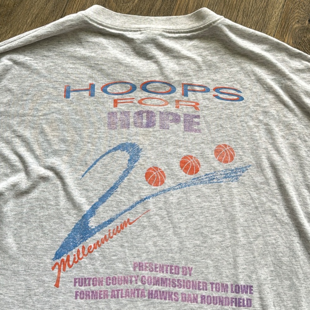 Vintage vtg 2000 Hoops for Hope Relay for Life Tee - Picture 5 of 5